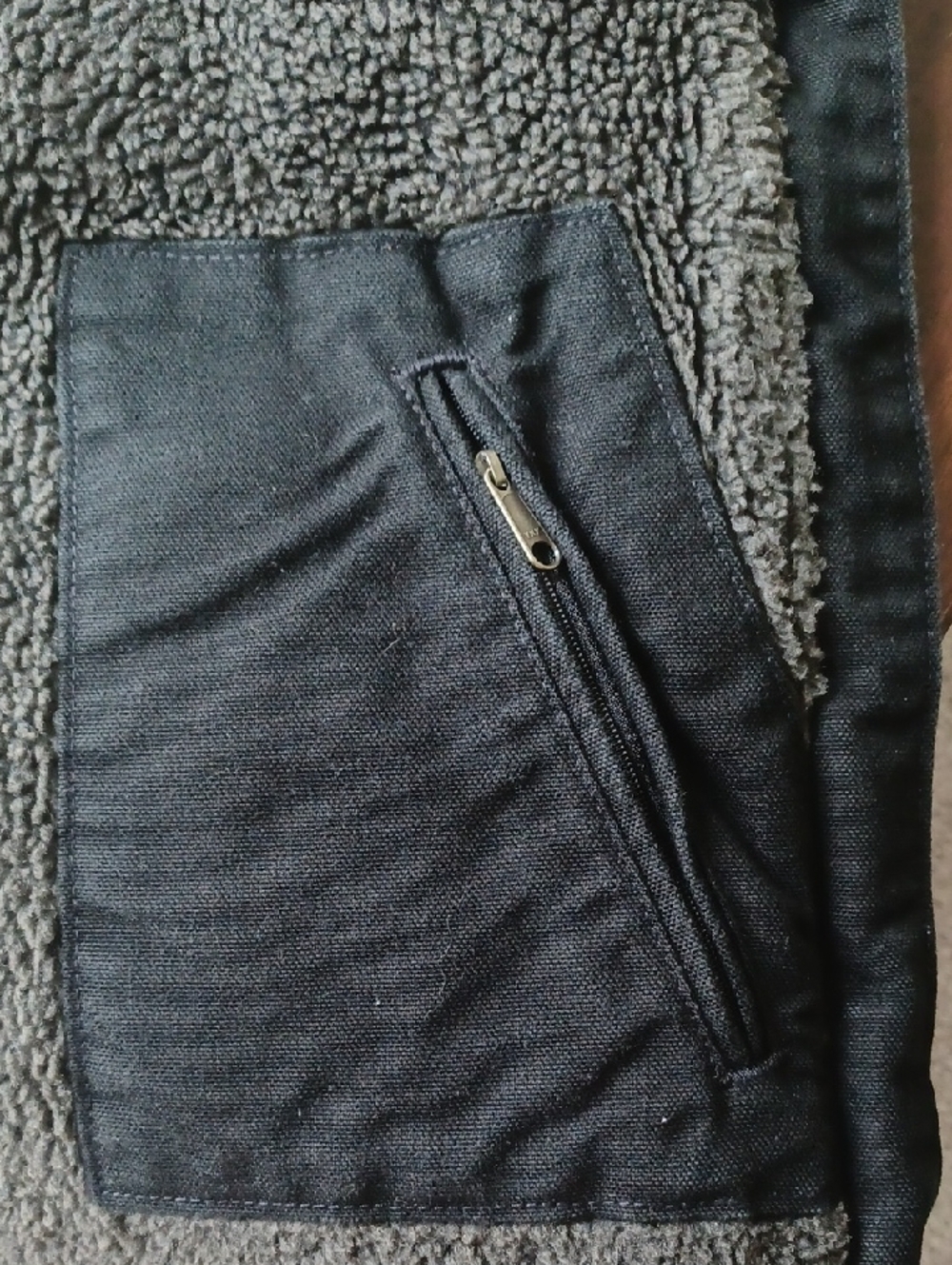 Carhartt Black Quilted Utility Vest with Logo Patch - Picture 9 of 12